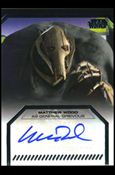 Star Wars Galactic Files (Autograph Subset) card nn12 Matthew Wood as General Grievous 1/500 (1:605 Pks)