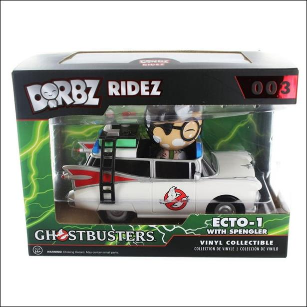 Dorbz Ridez figure 3 Ecto-1 w/ Spengler 