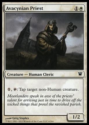 Magic the Gathering: Innistrad (Base Set) card 4 Avacynian Priest