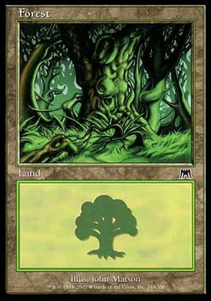 Magic the Gathering: Onslaught (Base Set) card 348 Forest