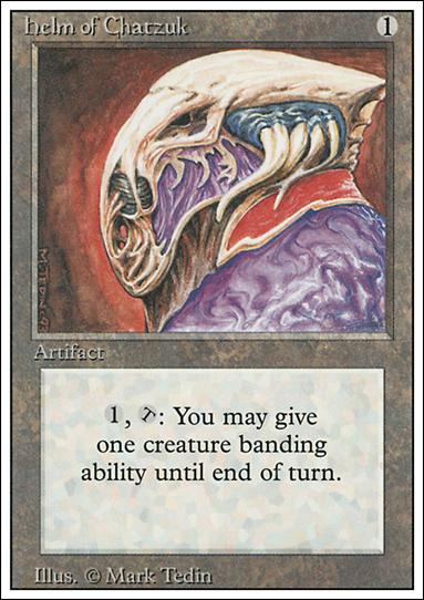 Magic the Gathering: Revised (Base Set) card 250 Helm of Chatzuk