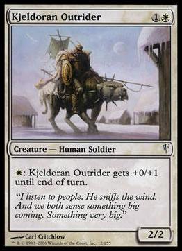 Magic the Gathering: Coldsnap (Base Set) card 12 Kjeldoran Outrider
