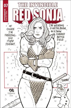 Invincible Red Sonja issue 7-D Frank Cho Cover