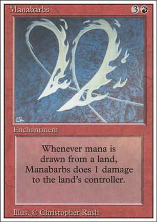 Magic the Gathering: Revised (Base Set) card 165 Manabarbs