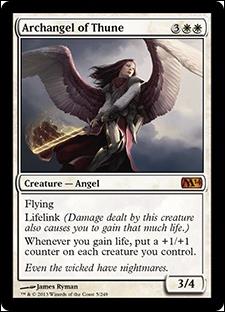 Magic the Gathering: 2014 Core Set (Base Set) card 5 Archangel of Thune