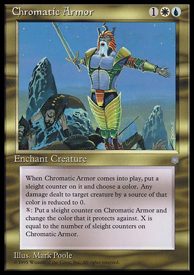 Magic the Gathering: Ice Age (Base Set) card 283 Chromatic Armor