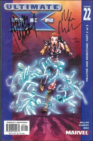 Ultimate X-Men (2000) issue 22-B DF (Signed by Mark Millar & Adam Kubert) 1/199