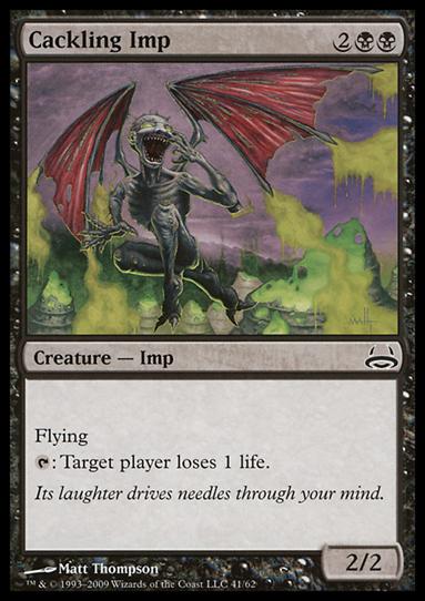 Magic the Gathering: Duel Decks: Divine vs. Demonic (Base Set) card 41 Cackling Imp