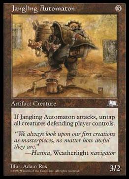 Magic the Gathering: Weatherlight (Base Set) card 151 Jangling Automaton