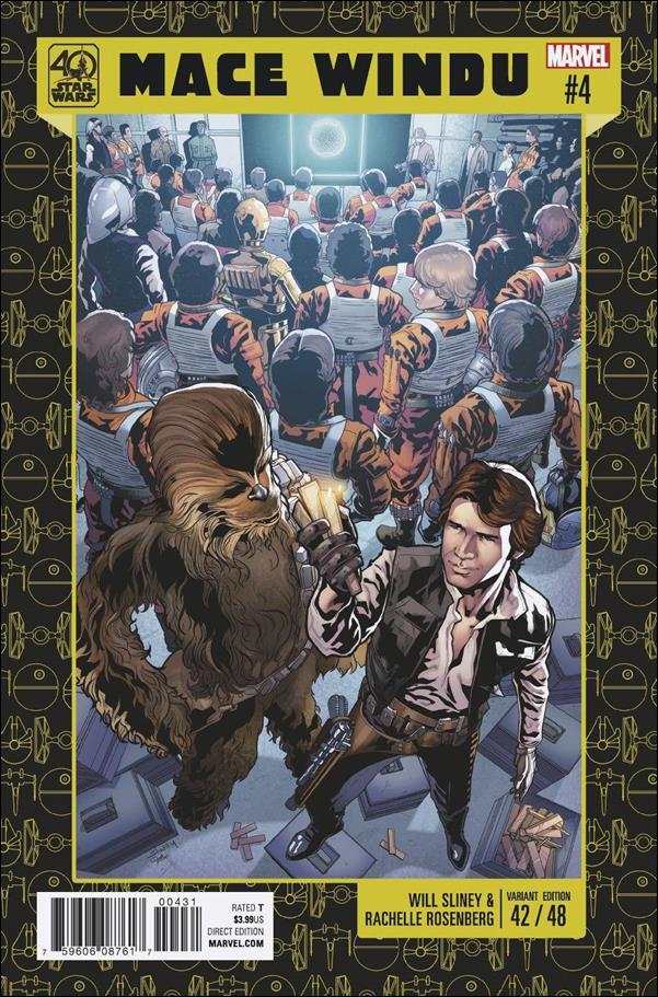 Star Wars: Mace Windu issue 4-B Will Sliney Star Wars 40th Anniversary Cover
