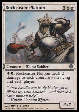 Magic the Gathering: Shards of Alara (Base Set) card 23 Rockcaster Platoon