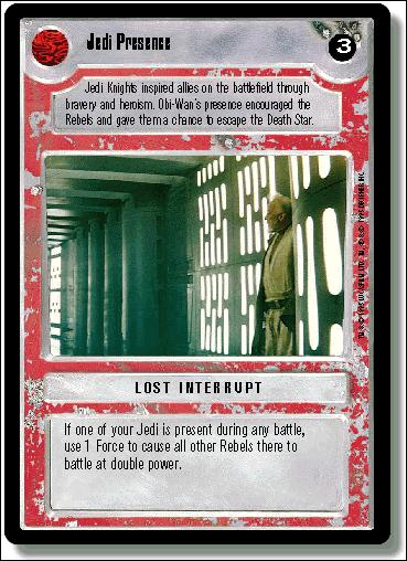 Star Wars: Premiere Limited (Base Set) card 242 Jedi Presence