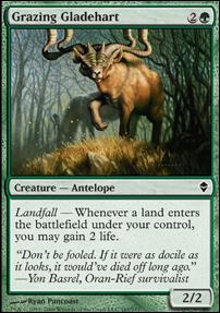 Magic The Gathering: Zendikar (Base Set) card 163 Grazing Gladehart