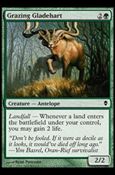 Magic The Gathering: Zendikar (Base Set) card 163 Grazing Gladehart