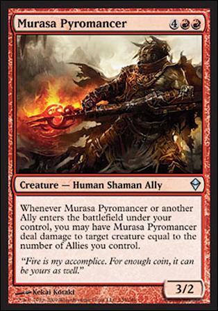 Magic The Gathering: Zendikar (Base Set) card 139 Murasa Pyromancer