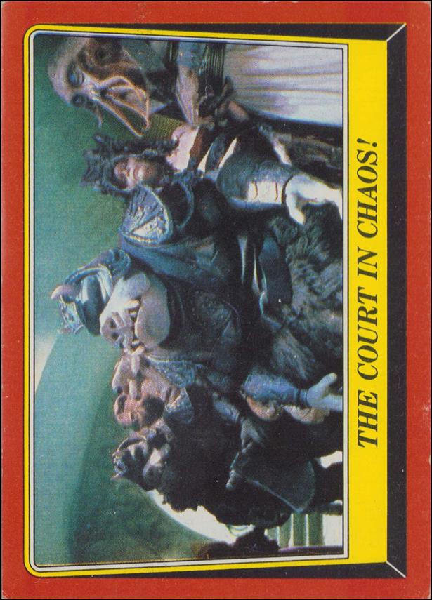 Star Wars: Return of the Jedi: Series 1 (Base Set) card 35 The Court in Chaos