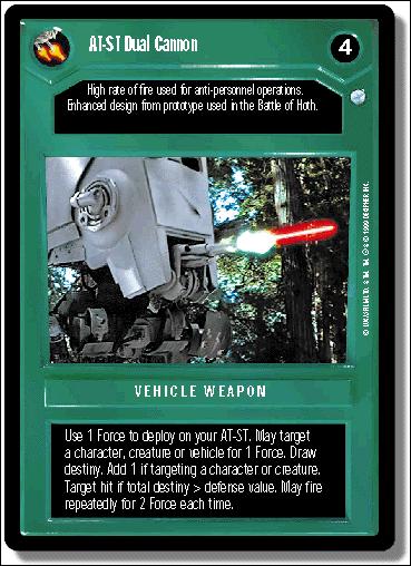 Star Wars: Endor Limited (Base Set) card 89 AT-ST Dual Cannon