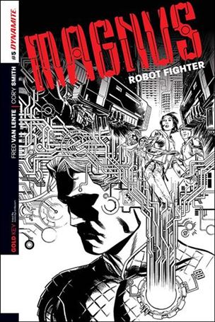 Magnus Robot Fighter (2014) issue 5-D Cory Smith 1:25 Black & White Cover
