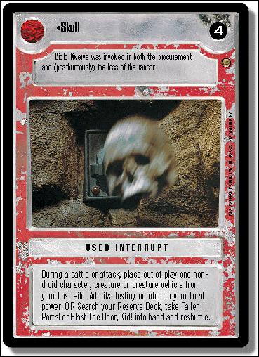 Star Wars: Jabba's Palace Limited (Base Set) card 161 Skull