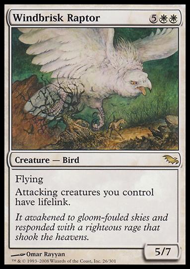 Magic the Gathering: Shadowmoor (Base Set) card 26 Windbrisk Raptor