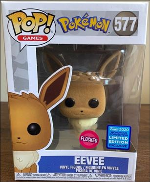 POP! Games figure 577-B Eevee (Flocked Wonderous Convention)