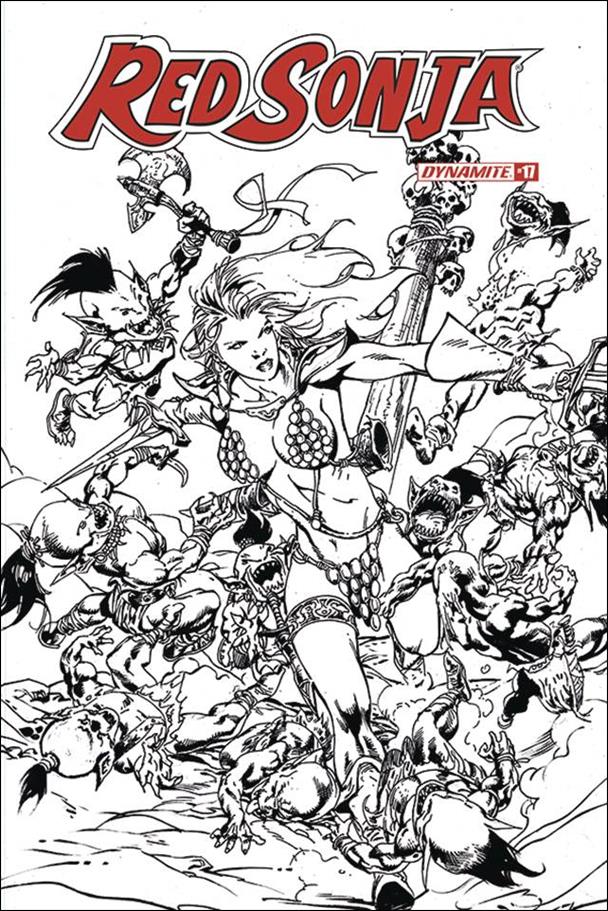 Red Sonja (2019) issue 17-I Roberto Castro 1:11 Black & White Cover
