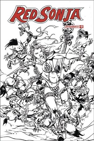 Red Sonja (2019) issue 17-I Roberto Castro 1:11 Black & White Cover