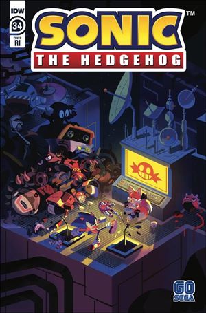 Sonic the Hedgehog (2018) issue 34-C Nathalie Fourdraine 1:10 Cover