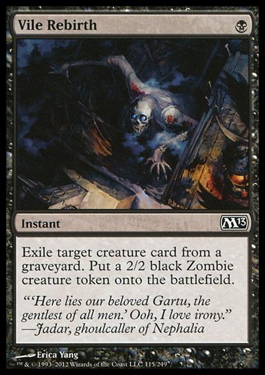 Magic the Gathering: 2013 Core Set (Base Set) card 115 Vile Rebirth