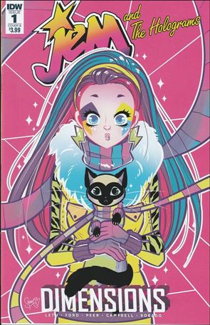 Jem and the Holograms:  Dimensions issue 1-B M. Victoria Robado Cover
