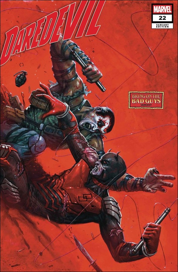 Daredevil (2023) issue 22-B Davide Paratore "Bring on the Bad Guys" Cover