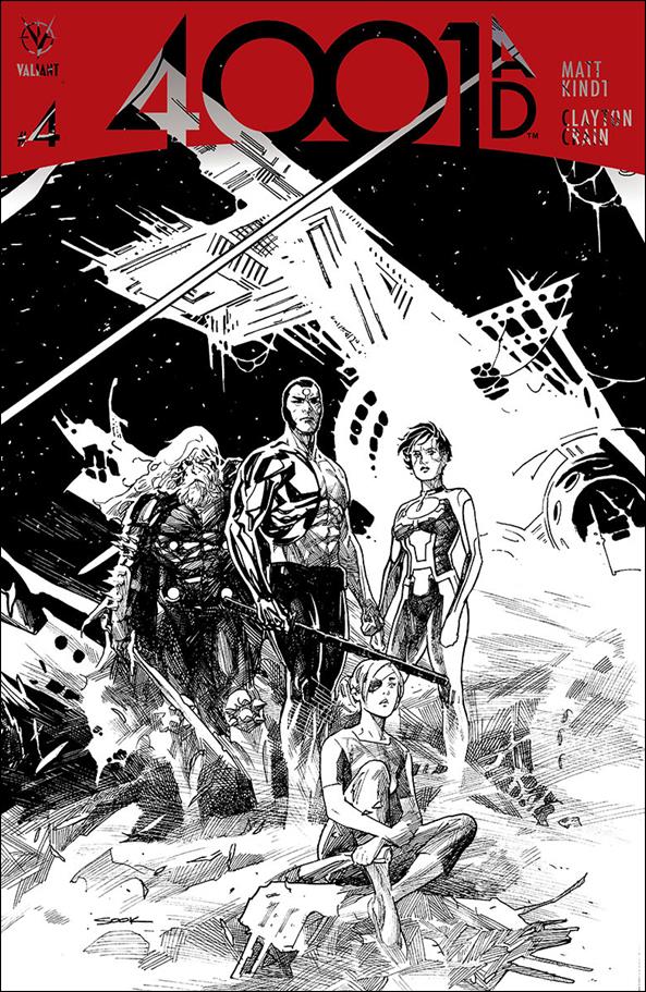 4001 A.D. issue 4-H Ryan Sook 1:100 Connecting B&W Cover 1/525