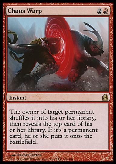 Magic the Gathering: Commander (Base Set) card 114 Chaos Warp