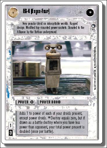 Star Wars: Hoth Revised (Base Set) card 83 EG-4 (Eegee-Four)