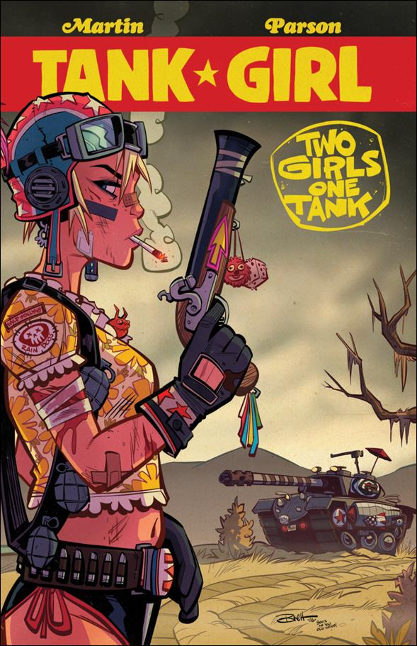 Tank Girl: Two Girls, One Tank issue 4 Brett Parson Wraparound Cover