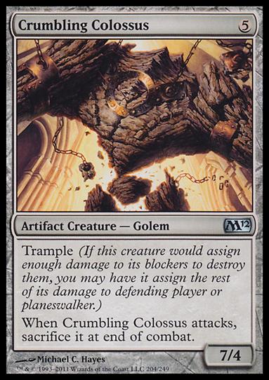 Magic the Gathering: 2012 Core Set (Base Set) card 204 Crumbling Colossus