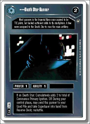 Star Wars: A New Hope Revised (Base Set) card 20 Death Star Gunner