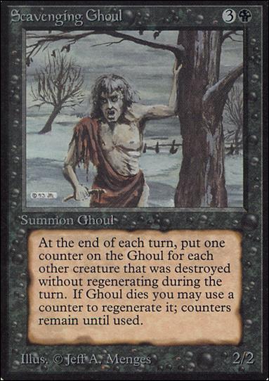 Magic the Gathering: Limited Edition Alpha (Base Set) card 126 Scavenging Ghoul