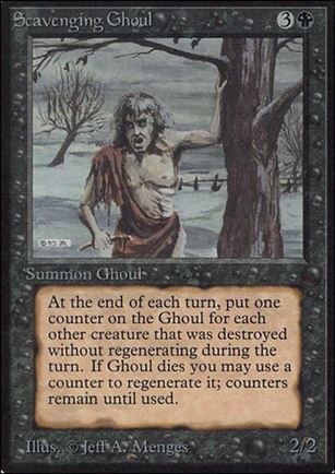 Magic the Gathering: Limited Edition Alpha (Base Set) card 126 Scavenging Ghoul