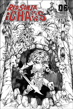 Red Sonja: Age of Chaos issue 6-P Jonathan Lau 1:35 Black & White Cover