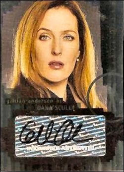 X-Files: I Want to Believe (Autograph Subset) card A-2 Gillian Anderson as Dana Scully