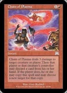 Magic the Gathering: Onslaught (Base Set) card 193 Chain of Plasma