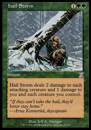 Magic the Gathering: Time Spiral (Timeshifted Subset) card 79 Hail Storm