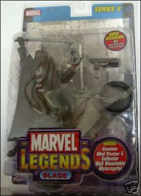 Marvel Legends (Series 5) figure 1-C Blade (Silver Foil Poster)