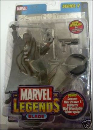 Marvel Legends (Series 5) figure 1-C Blade (Silver Foil Poster)