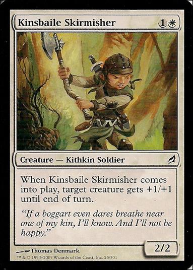 Magic the Gathering: Lorwyn (Base Set) card 24 Kinsbaile Skirmisher