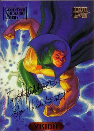 1994 Marvel Masterpieces (Gold-Foil Signature Parallel Base Set) card 132 Vision