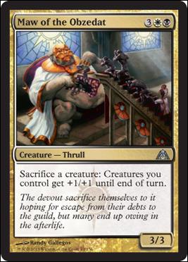 Magic the Gathering: Dragon's Maze (Base Set) card 83 Maw of the Obzedat