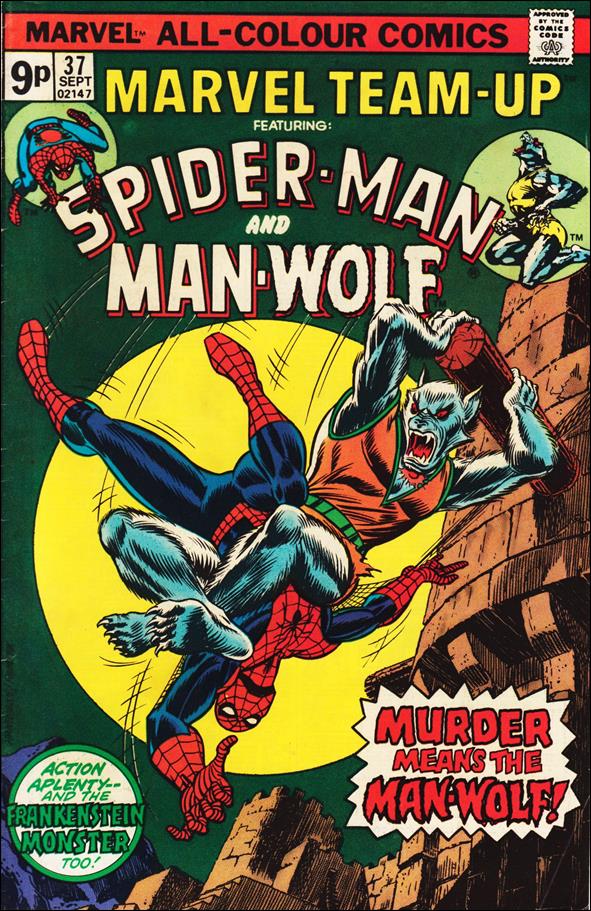 Marvel Team-Up (1972) issue 37-B UK Price Cover