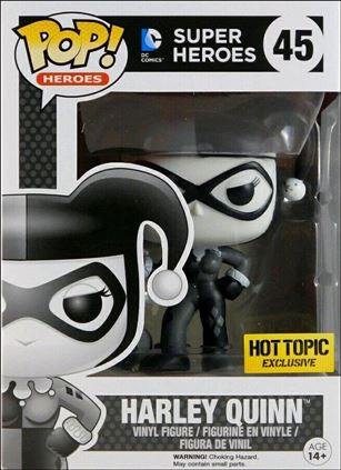 POP! Heroes figure 45-B Harley Quinn with Mallet (Black & White)